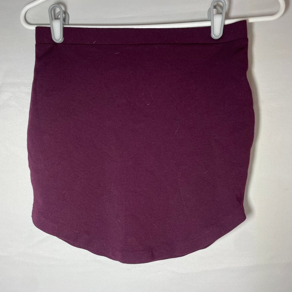 Forever 21 Burgundy Mini Skirt